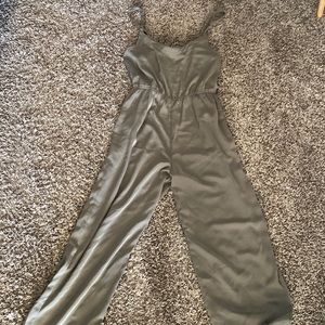 Green jump suit